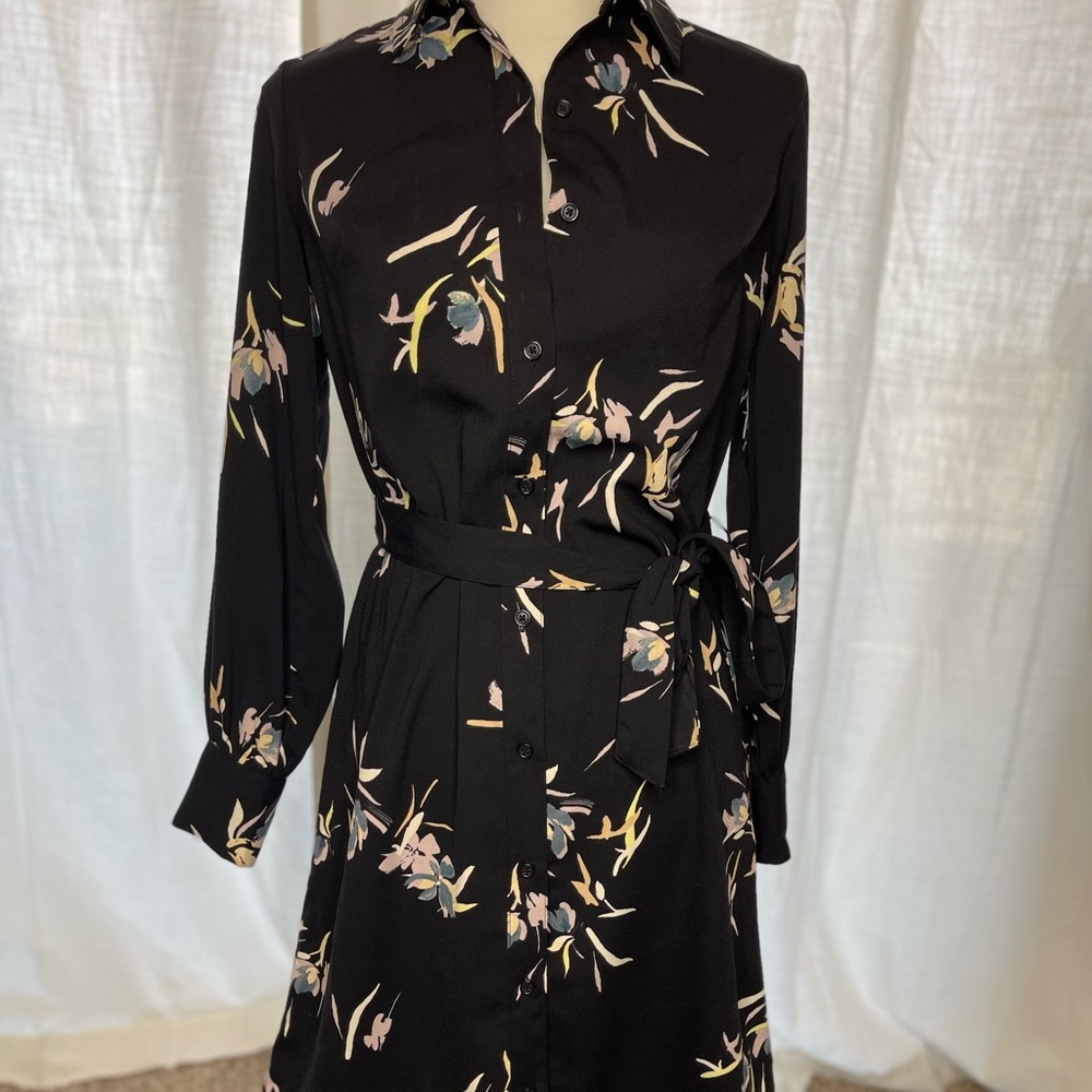 Woman’s button up collared dress